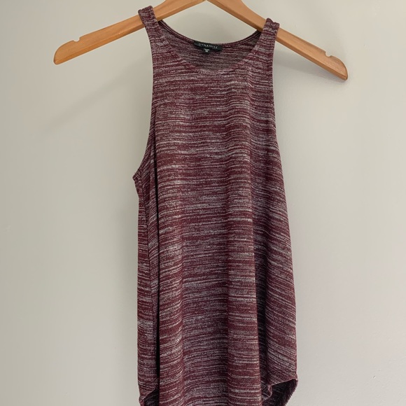 (2/$20) Dynamite XS Burgundy Summer Tank - Picture 2 of 6